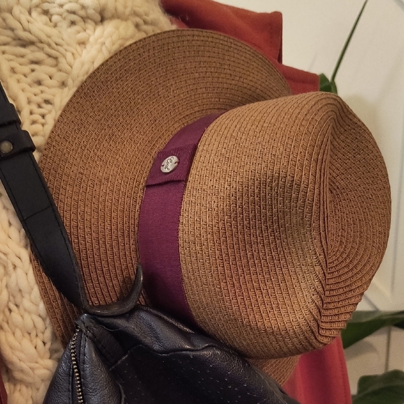 Coal Headwear Elegant Brown Hat with Purple Band - Picture 6 of 6